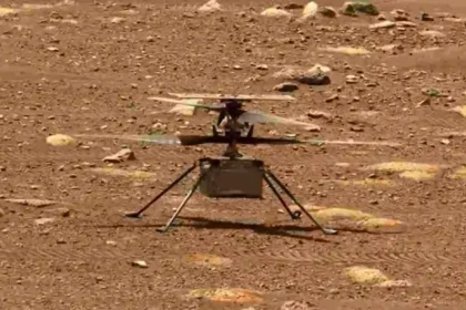 Mars Rover Snaps Ingenuity’s Farewell: A Small Tribute to Human Ingenuity